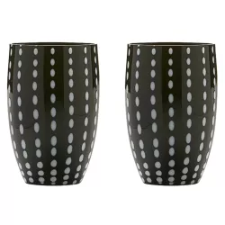 SET OF 2 PERLE TUMBLER GLASS
