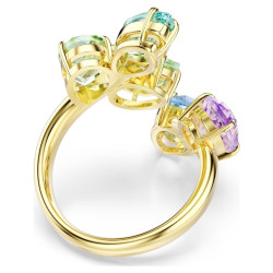 GEMA COCKTAIL RING, MIXED CUT, MULTICOLOR GOLD PLATED