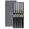 SET OF 5 PLATINUM CHOPSTICKS TK4497