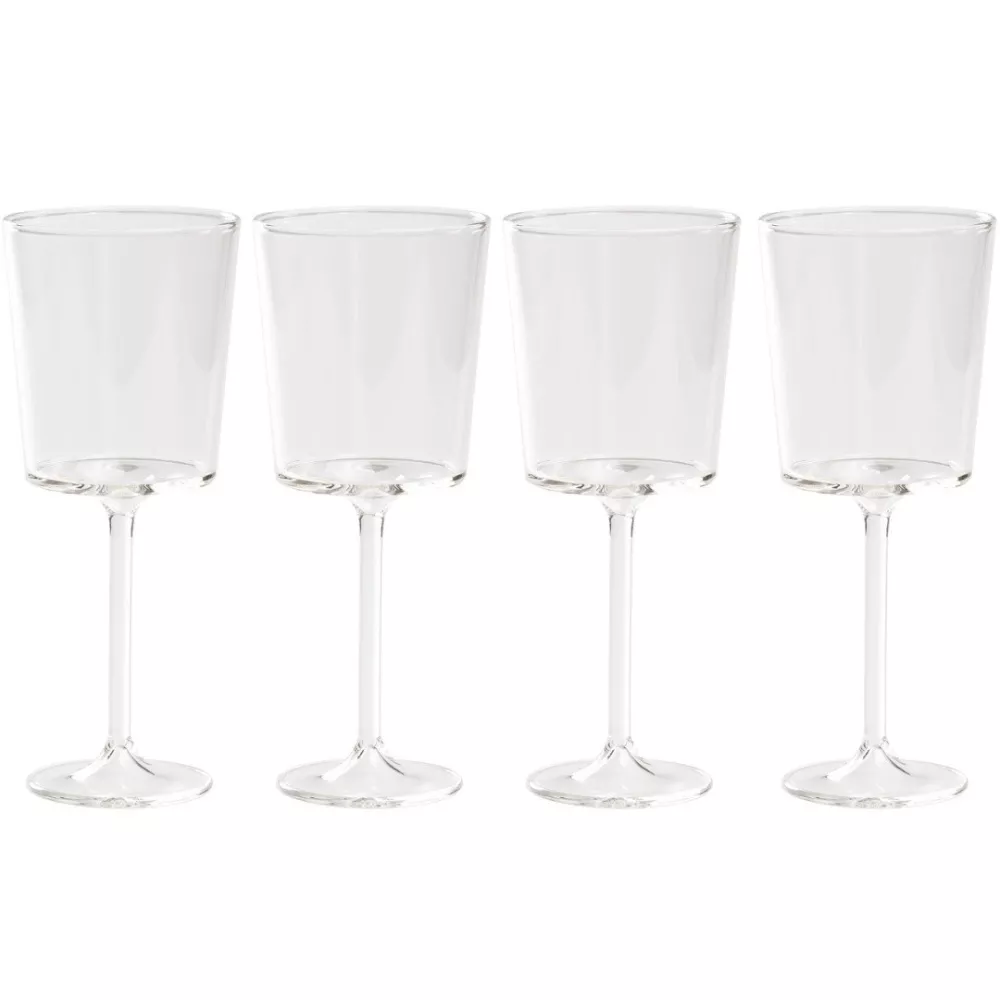 SET OF 4 WINE GLASS GOBLETS, DISCOBOLO