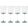 SET OF 4 WINE GLASS GOBLETS, DISCOBOLO