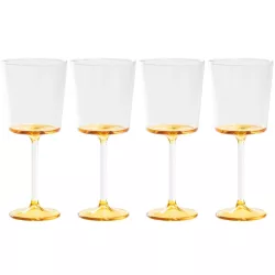 SET OF 4 WINE GLASS GOBLETS, DISCOBOLO
