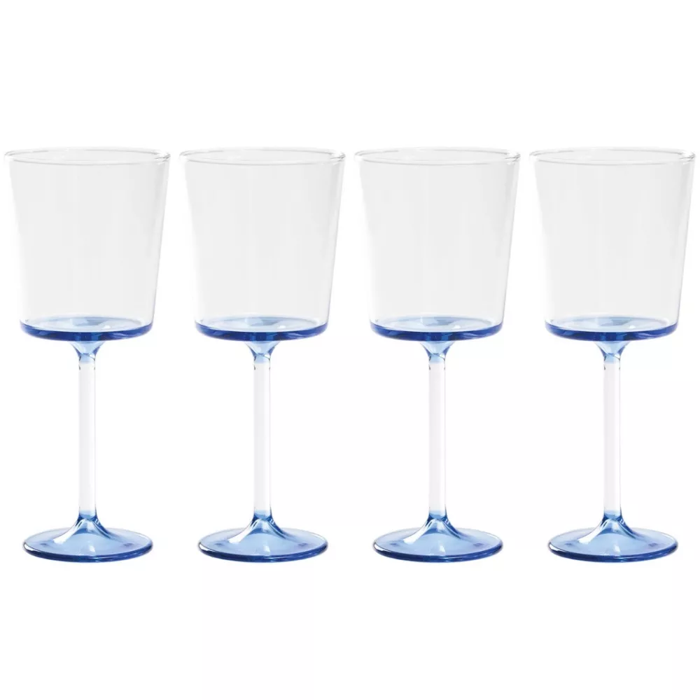 SET OF 4 WINE GLASS GOBLETS, DISCOBOLO