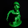 PLASTIC PEACE SOLDIER STATUE, RESIN 09018