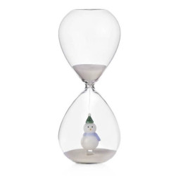 SNOW MAN HOUR GLASS...