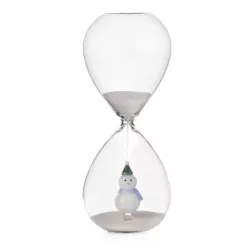 SNOW MAN HOUR GLASS...