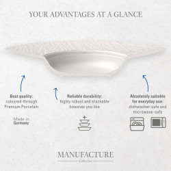 GOURMET PLATE 25 CM, WHITE ROCK 10-4239-2630