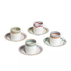 SET 4 TAZZE CAFFE CON...