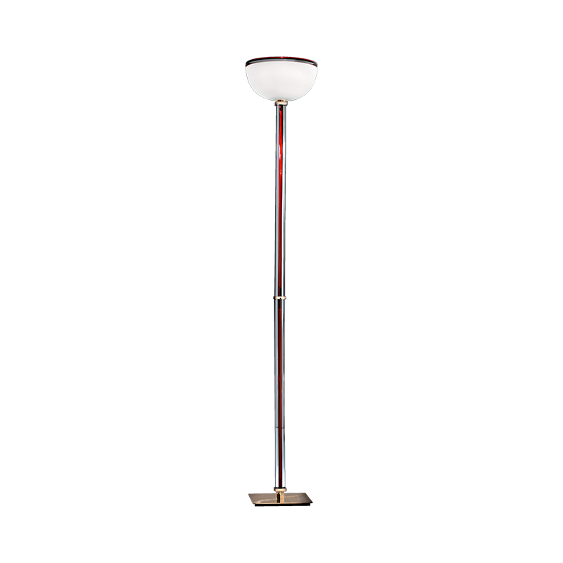 FLOOR LAMP TOLBOI 847.10 - MILK-WHITE / CRYSTAL / RED