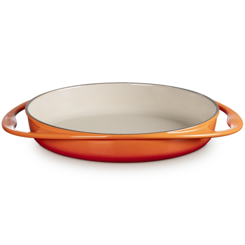 28 CM ENAMELLED CAST IRON CAKE PAN