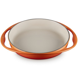 28 CM ENAMELLED CAST IRON CAKE PAN