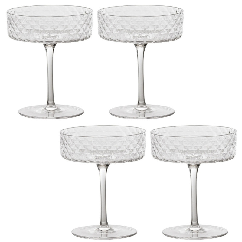 SET 4 COPPA CHAMPAGNE, VENEZIANO MIXOLOGY VN01700