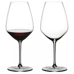 SET OF 2 SHIRAZ GLASS...