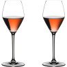 SET OF 2 CHAMPAGNE ROSE  GLASS 4441/55 EXTREME