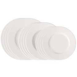 SET OF 12 PLATES, BASIC WHITE 19-5277-7271