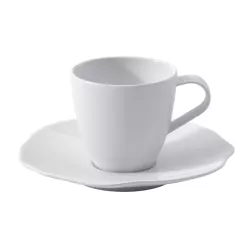 TAZZA CAFFE CON PIATTO, PURA