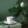 TALL COFFEE CUP WITH SAUCER, PURA
