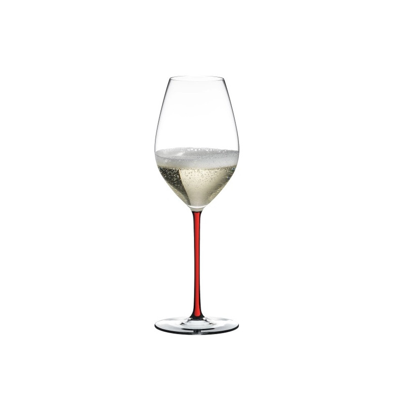 CHAMPAGNE GLASS FATTO A MANO, RED 4900/28R