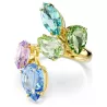 GEMA COCKTAIL RING, MIXED CUT, MULTICOLOR GOLD PLATED