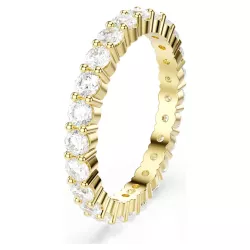 MATRIX VITTORE RING, ROUND CUT, SILVER TONE PLATED