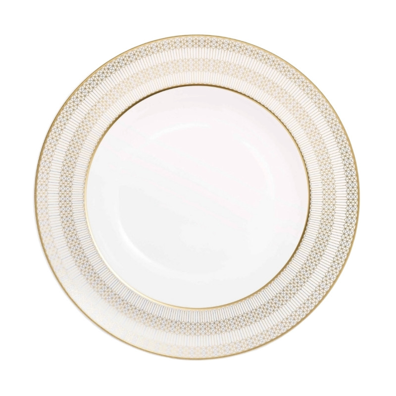 SET OF 2 DEEP PLATES 23 CM, ARCADIA GOLD AND PLATINUM
