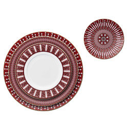 SET OF 2 DINNER PLATES 27 CM, ARCADIA RED 2817037