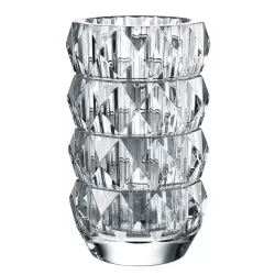 VASO IN CRISTALLO ROTONDO,...