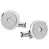 CUFFLINKS MOTHER OF PEARL & STEEL, 123808