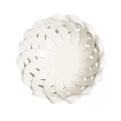 WHITE RIBBON BASKET 24 CM, EMP402