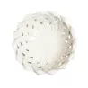 WHITE RIBBON BASKET 24 CM, EMP402