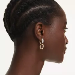 ORECCHINI A "S" DEXTERA, PLACCATO COLOR ORO 5741796