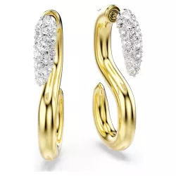 DEXTERA "S" SHAPED EARRINGS, GOLD TONE 5741796