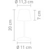TABLE LAMP, GREY, "SEOUL", VB96874