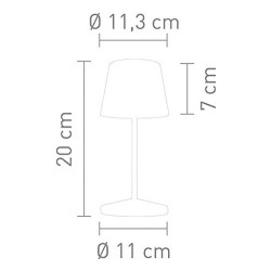 LAMPADA DA TAVOLO CROMATA, "SEOUL", VB96873