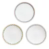 SET OF 3 FLAT PLATE 27 CM EN CONTREPOINT, 65301P