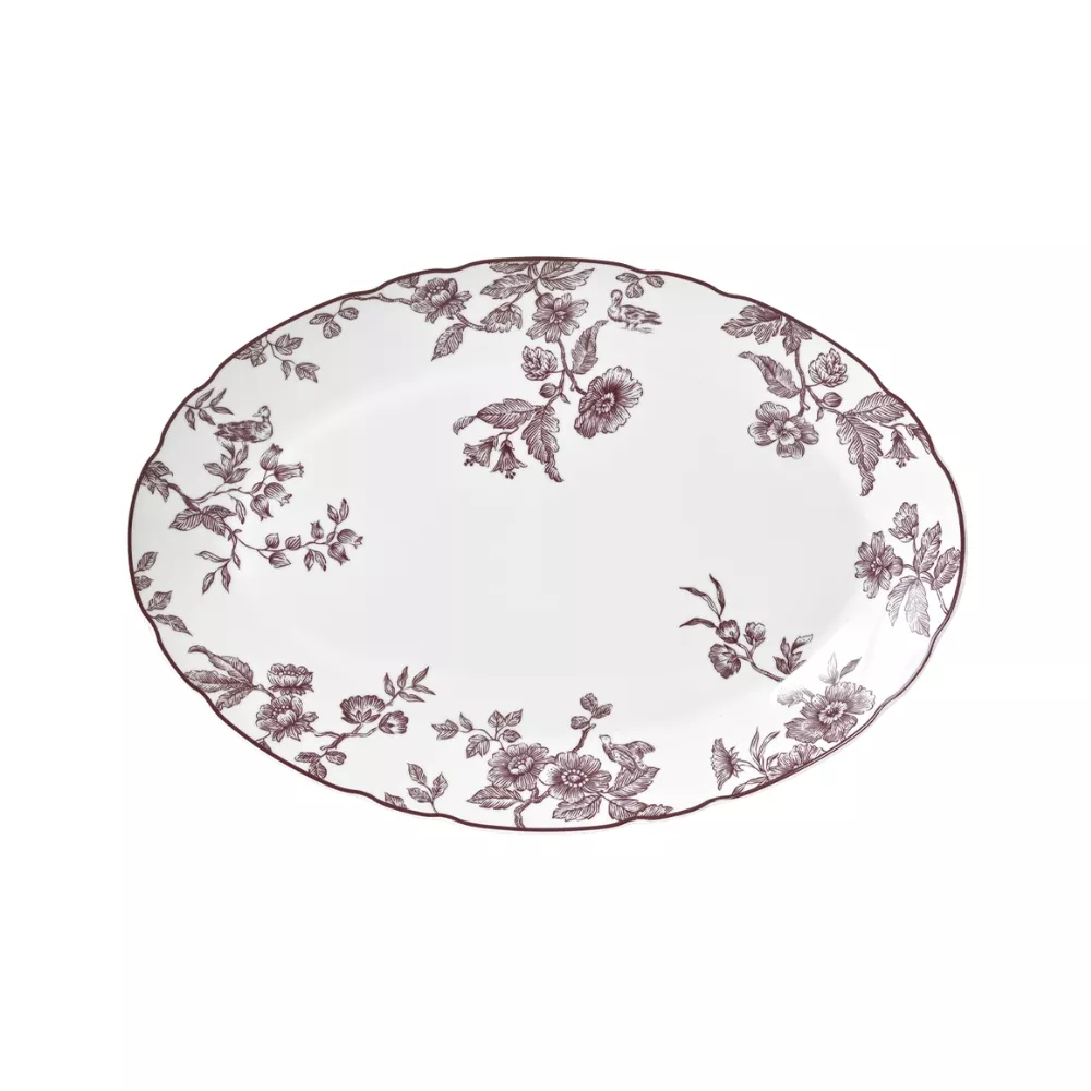 OVAL PLATTER 33 CM ALBERTINE PRUNE, 2631-109