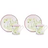 SET 2 TAZZE CAFFE CON PIATTO, FLORENZA