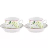SET OF 2 TEA CUPS WITH SAUCER, FLORENZA