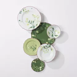 SET OF 2 TEA CUPS WITH SAUCER, FLORENZA