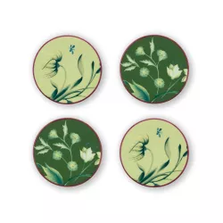 SET OF 4 PORCELAIN...