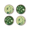 SET OF 4 PORCELAIN COASTERS, FLORENZA