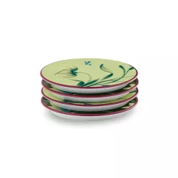 SET OF 4 PORCELAIN COASTERS, FLORENZA