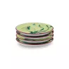 SET OF 4 PORCELAIN COASTERS, FLORENZA