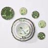 SET OF 4 PORCELAIN COASTERS, FLORENZA