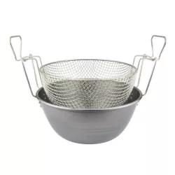 26 CM IRON DEEP FRYER WITH...