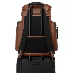 LEATHER BRIEF CASE, COGNAC GRIFFEN HARRISON