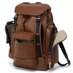 LEATHER BRIEF CASE, COGNAC GRIFFEN HARRISON