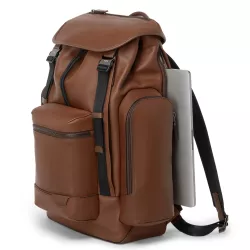 LEATHER BRIEF CASE, COGNAC GRIFFEN HARRISON