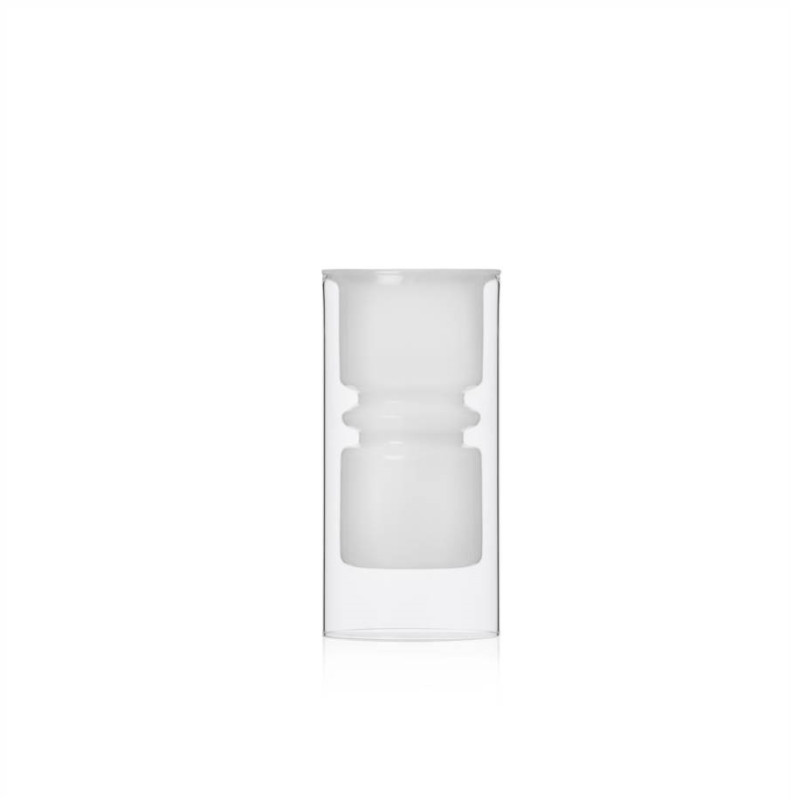 RINGS VASE 20 CM, WHITE, 09372899