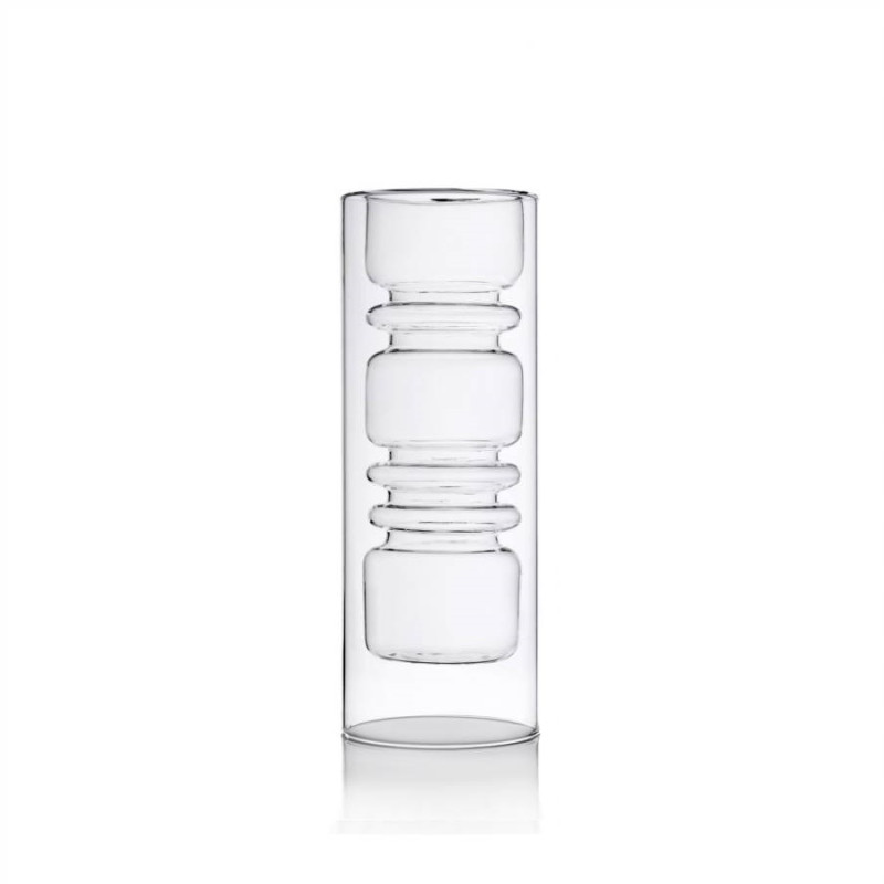 RINGS VASE 30 CM, CLEAR, 09372901